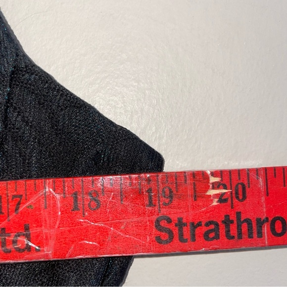 Nine West Sleeveless Black Lace Dress w Teal Iridescent Base - Size 12 EUC - Picture 14 of 16